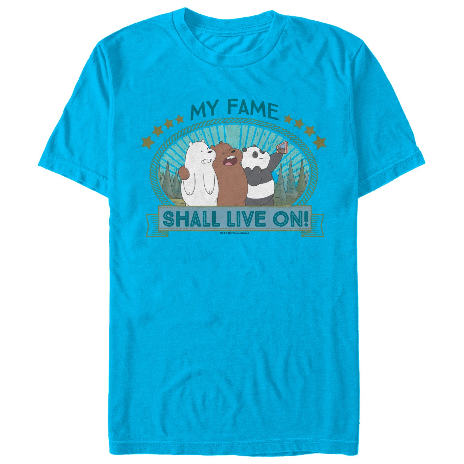 Men's We Bare Bears My Fame Shall Live On T-Shirt Men's We Bare Bears My Fame Shall Live On T-Shirt