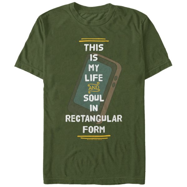 Men’s We Bare Bears Panda Soul in Rectangular Form T-Shirt