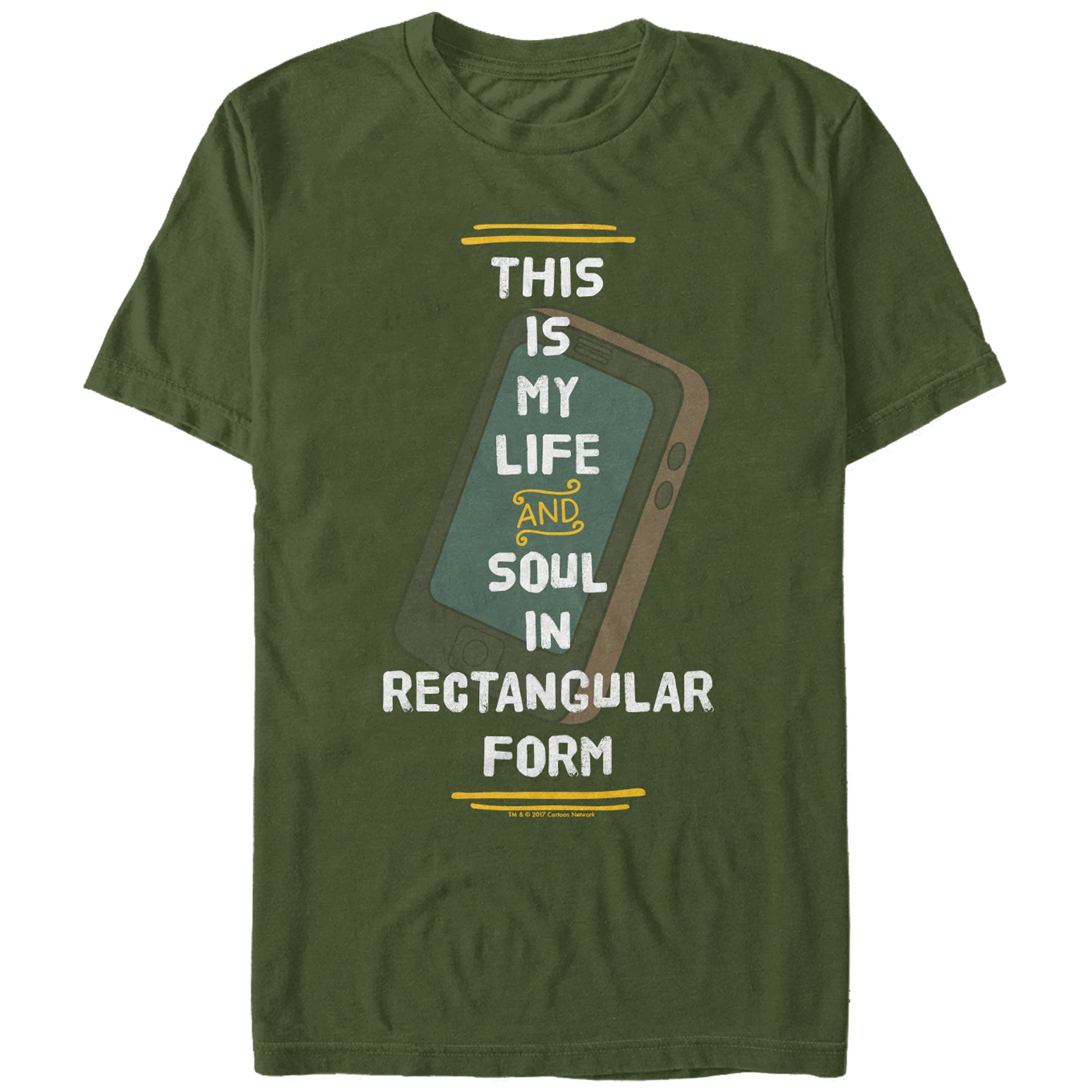Men's We Bare Bears Panda Soul in Rectangular Form T-Shirt Men's We Bare Bears Panda Soul in Rectangular Form T-Shirt