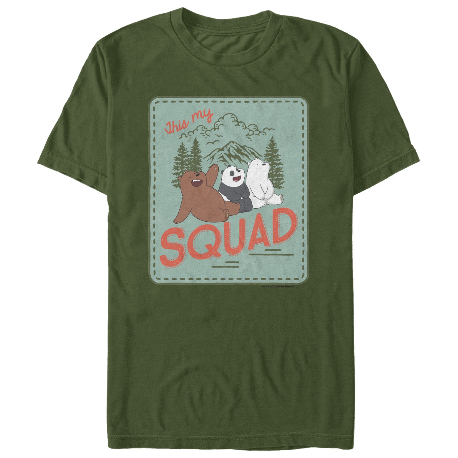 Men's We Bare Bears This My Squad T-Shirt Men's We Bare Bears This My Squad T-Shirt