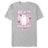 Men’s We Bare Bears Valentine’s Day Ice Bear Gives Hearts T-Shirt