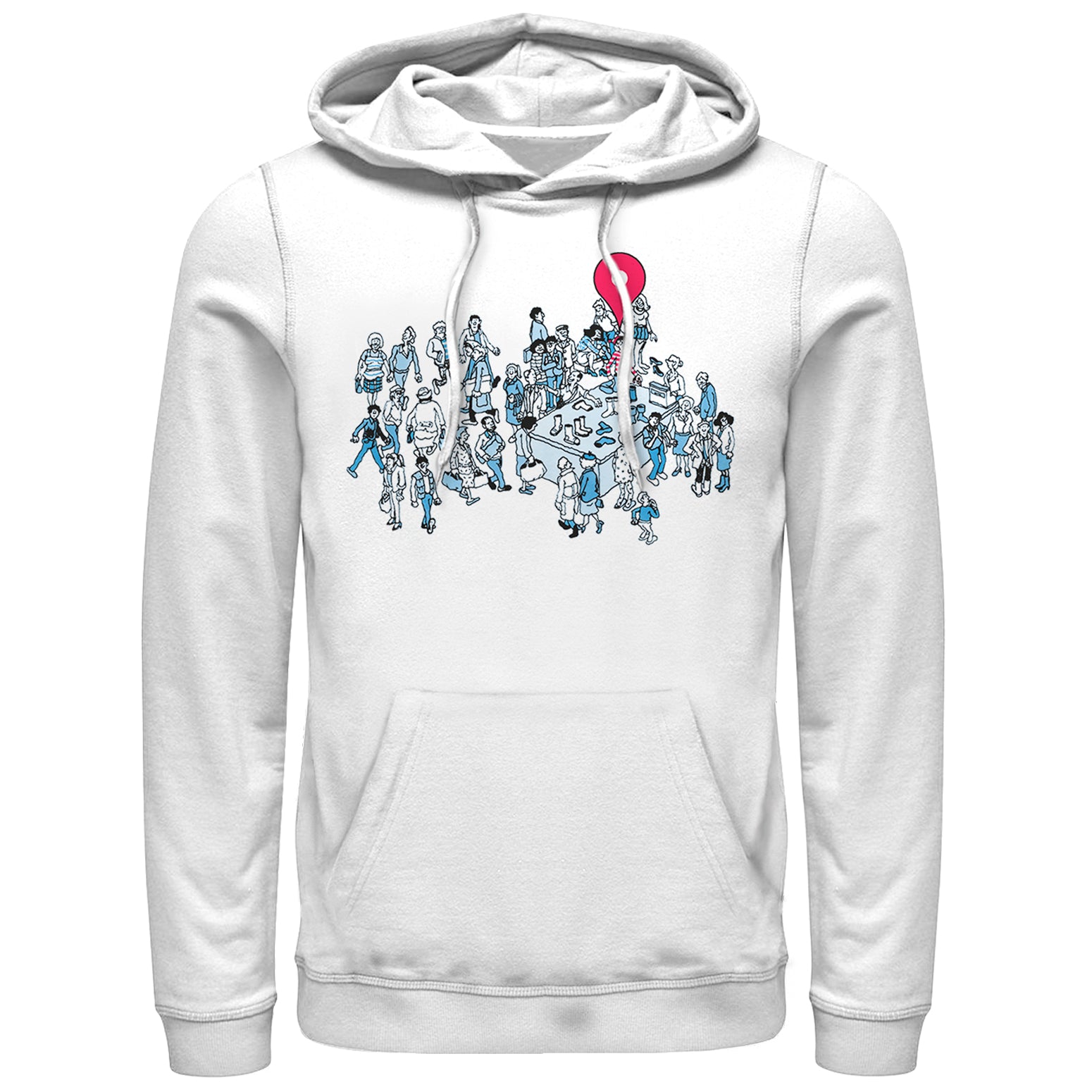 Men's Where's Waldo Location Found Pull Over Hoodie Men's Where's Waldo Location Found Pull Over Hoodie