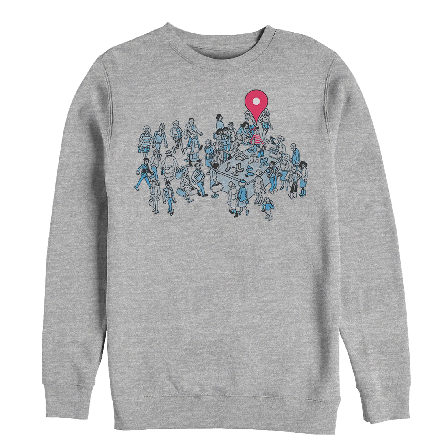 Men's Where's Waldo Location Found Sweatshirt Men's Where's Waldo Location Found Sweatshirt
