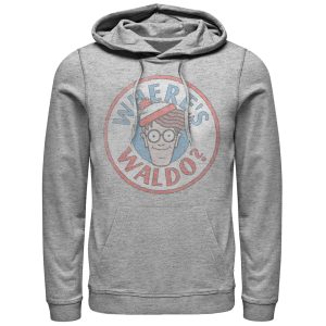 Men’s Where’s Waldo Retro Character Circle Pull Over Hoodie