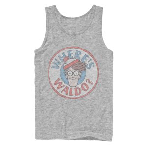 Men’s Where’s Waldo Retro Character Circle Tank Top
