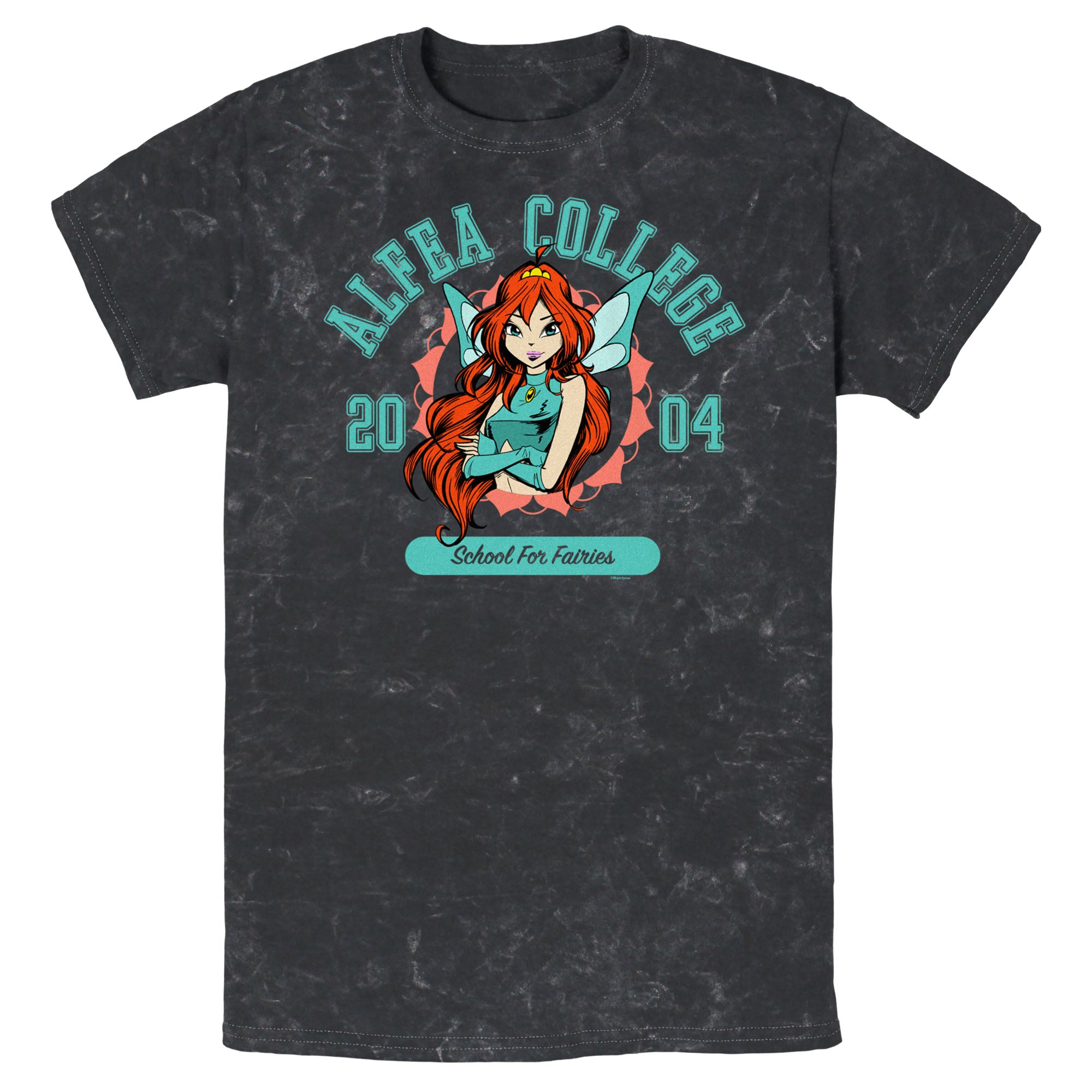 Men's Winx Club Alfea Collage Bloom T-Shirt_1915 Men's Winx Club Alfea Collage Bloom T-Shirt_1915