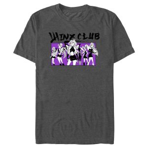 Men’s Winx Club Black and Purple Group Shot T-Shirt