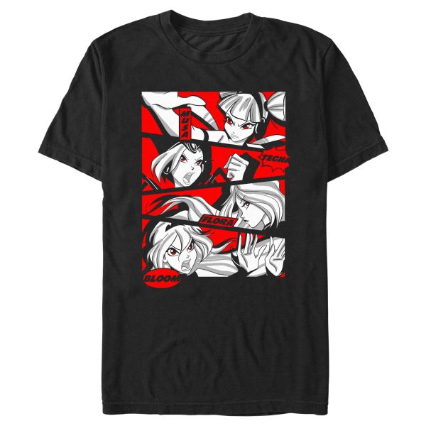 Men’s Winx Club Comic Panels Group T-Shirt