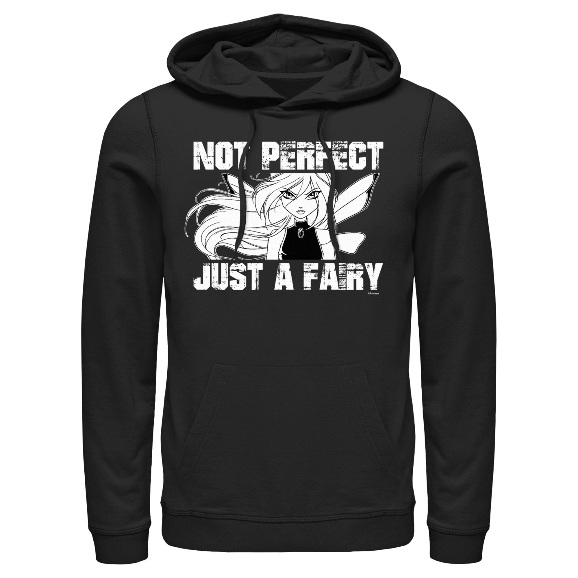Men's Winx Club Distressed Just a Fairy Pull Over Hoodie Men's Winx Club Distressed Just a Fairy Pull Over Hoodie