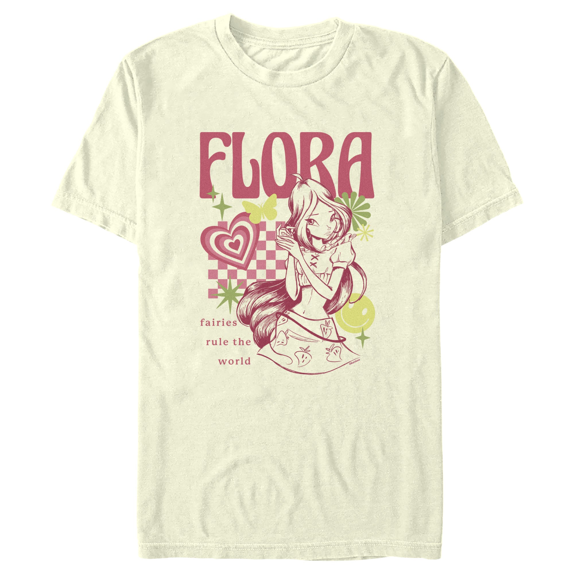 Men's Winx Club Flora Fairies Rule the World T-Shirt Men's Winx Club Flora Fairies Rule the World T-Shirt
