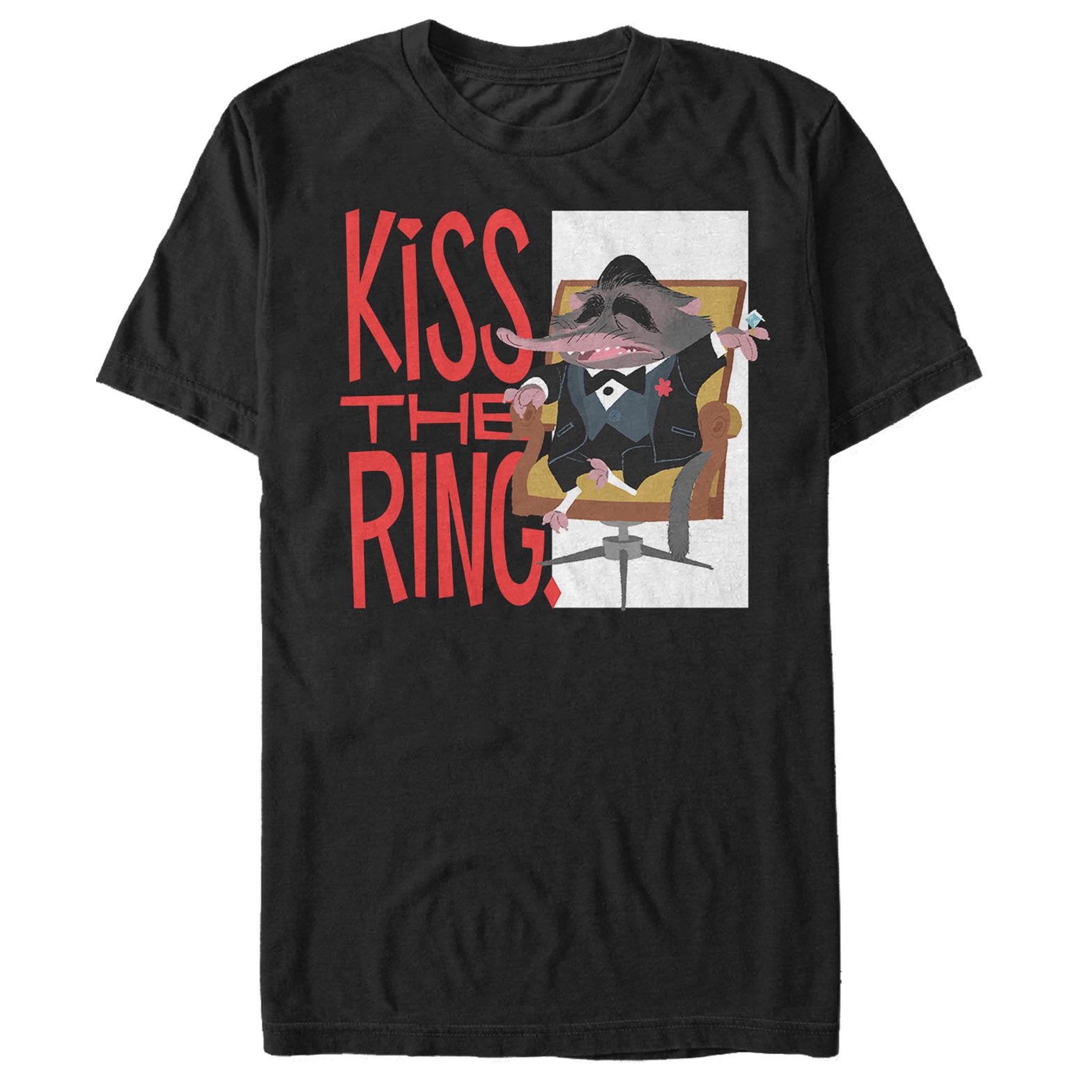 Men's Zootopia Mr. Big Kiss the Ring T-Shirt Men's Zootopia Mr. Big Kiss the Ring T-Shirt