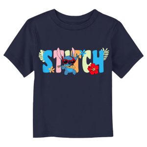 Toddler’s Lilo & Stitch Colorful Tropic Ukulele Stitch T-Shirt