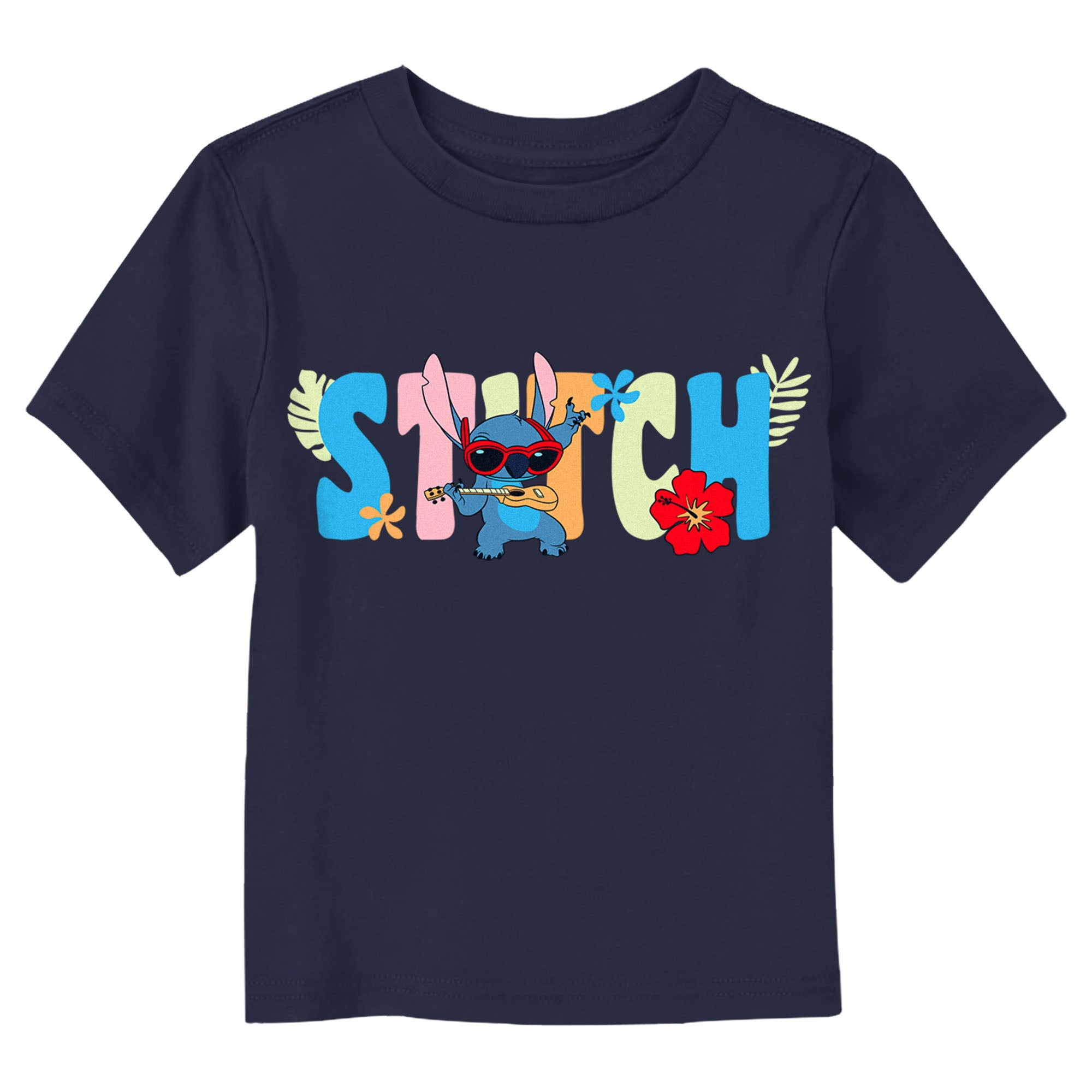 Toddler's Lilo & Stitch Colorful Tropic Ukulele Stitch T-Shirt Toddler's Lilo & Stitch Colorful Tropic Ukulele Stitch T-Shirt