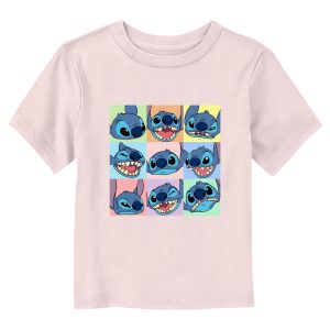 Toddler’s Lilo & Stitch Facial Expressions Grid T-Shirt