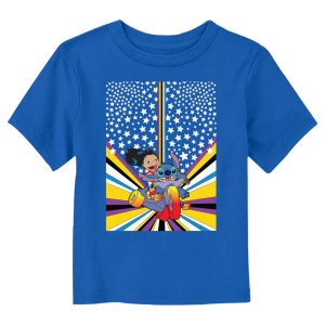 Toddler’s Lilo & Stitch Friends on Bike Poster T-Shirt
