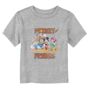 Toddler’s Mickey & Friends Distressed Classic Group T-Shirt