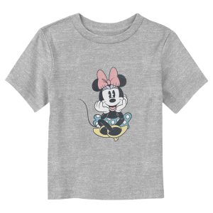 Toddler’s Mickey & Friends Distressed Retro Minnie Sitting T-Shirt