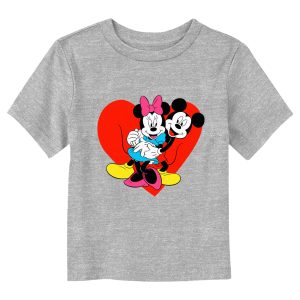 Toddler’s Mickey & Friends Hugging Hearts Retro T-Shirt