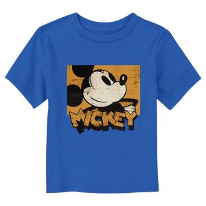 Toddler’s Mickey & Friends Retro Distressed Square T-Shirt