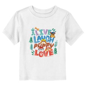 Toddler’s PAW Patrol Live Laugh Puppy Love T-Shirt