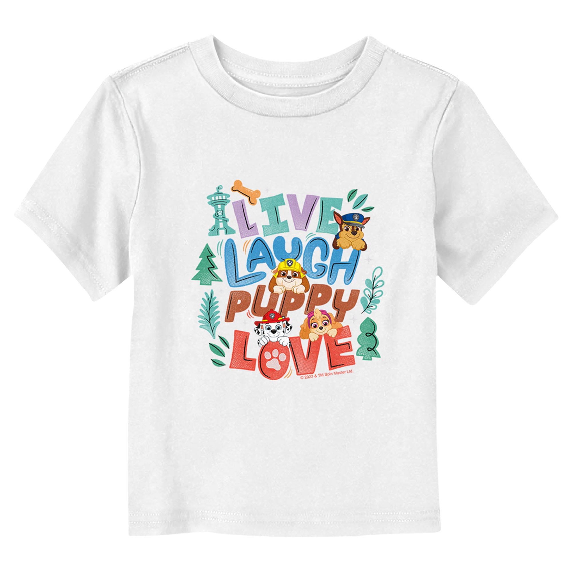 Toddler's PAW Patrol Live Laugh Puppy Love T-Shirt Toddler's PAW Patrol Live Laugh Puppy Love T-Shirt