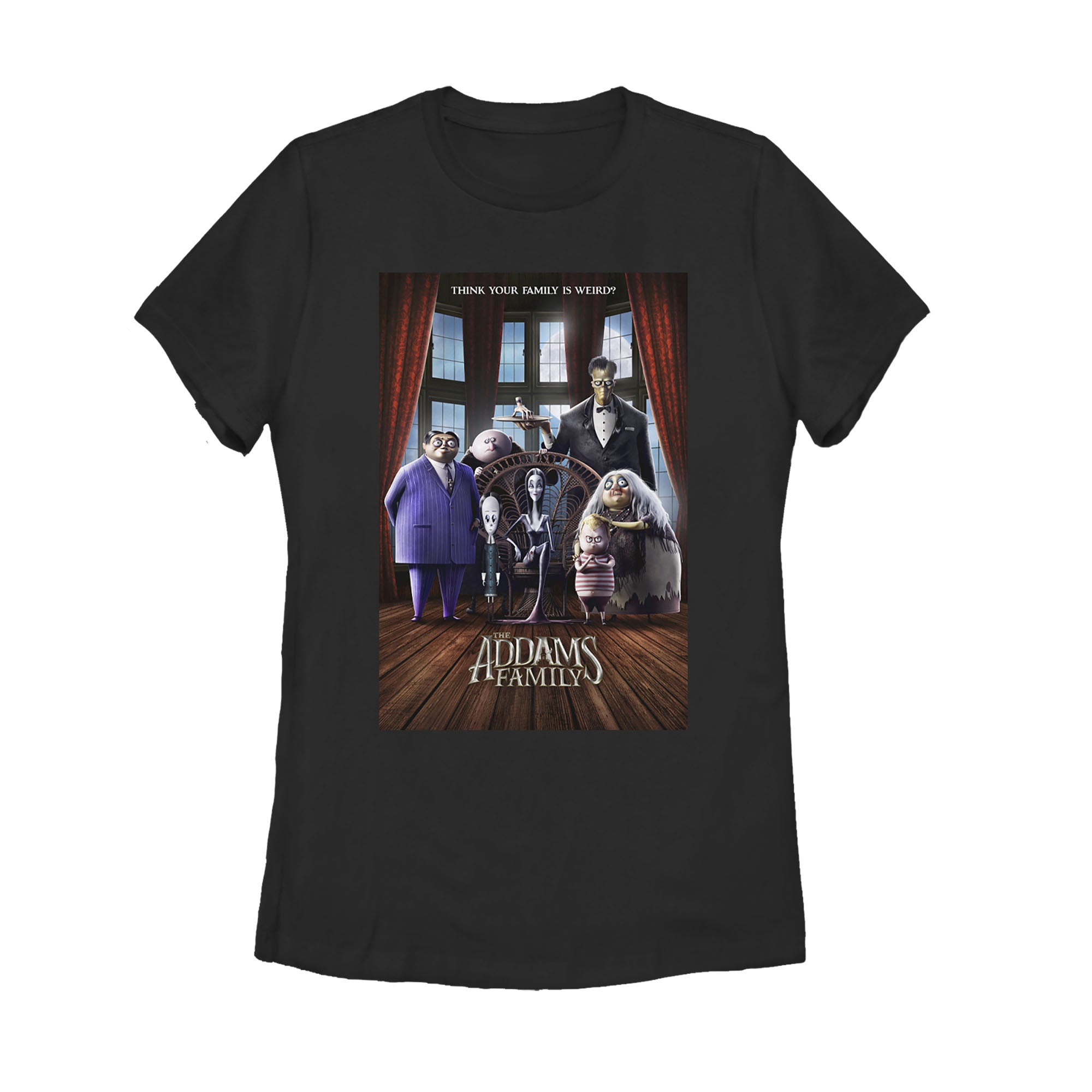 Women's Addams Family Theatrical Poster T-Shirt Women's Addams Family Theatrical Poster T-Shirt