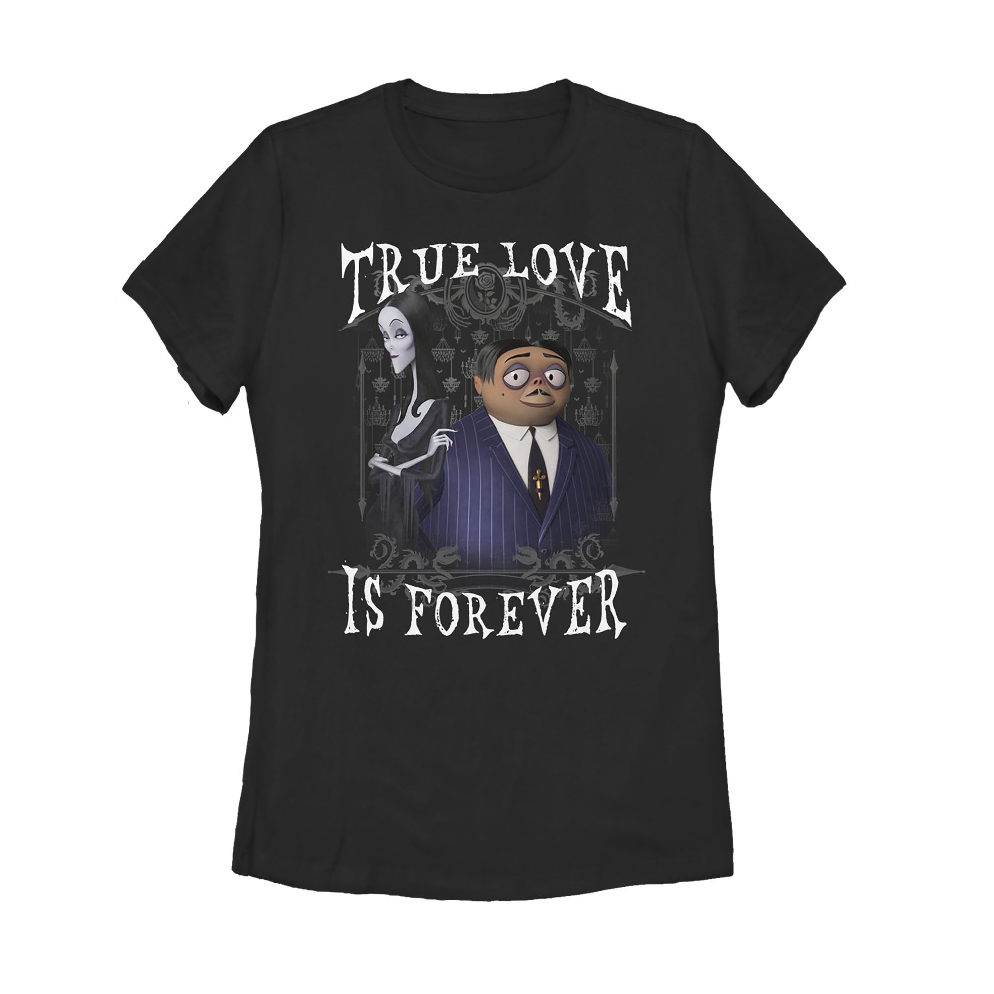 Women's Addams Family True Love is Forever T-Shirt Women's Addams Family True Love is Forever T-Shirt