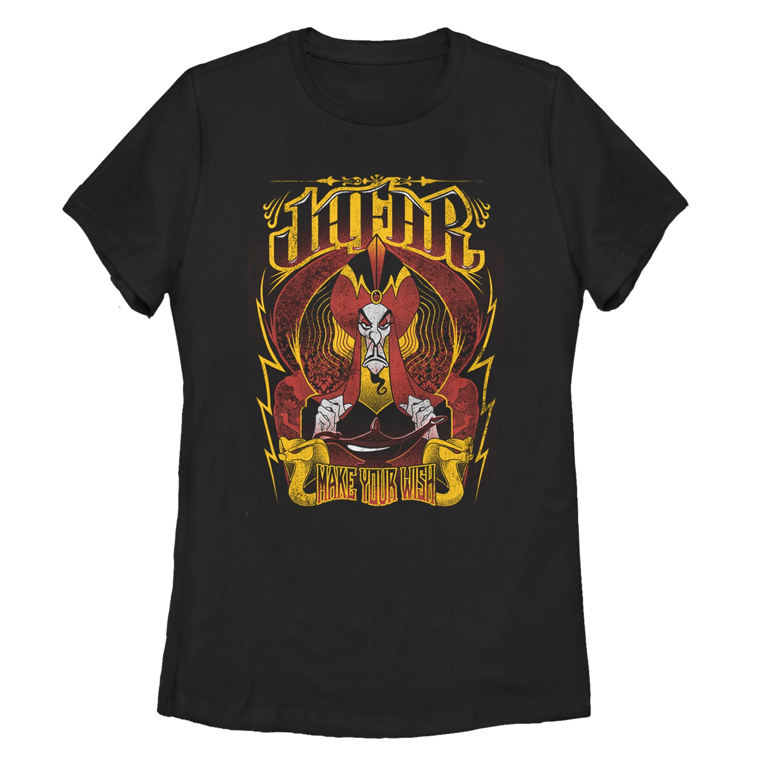 Women's Aladdin Jafar Flame Wish T-Shirt Women's Aladdin Jafar Flame Wish T-Shirt