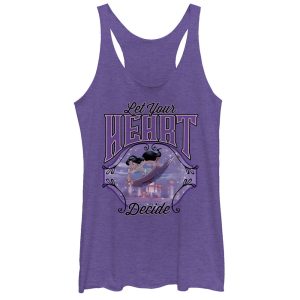 Women’s Aladdin Jasmine Heart Decide Racerback Tank Top