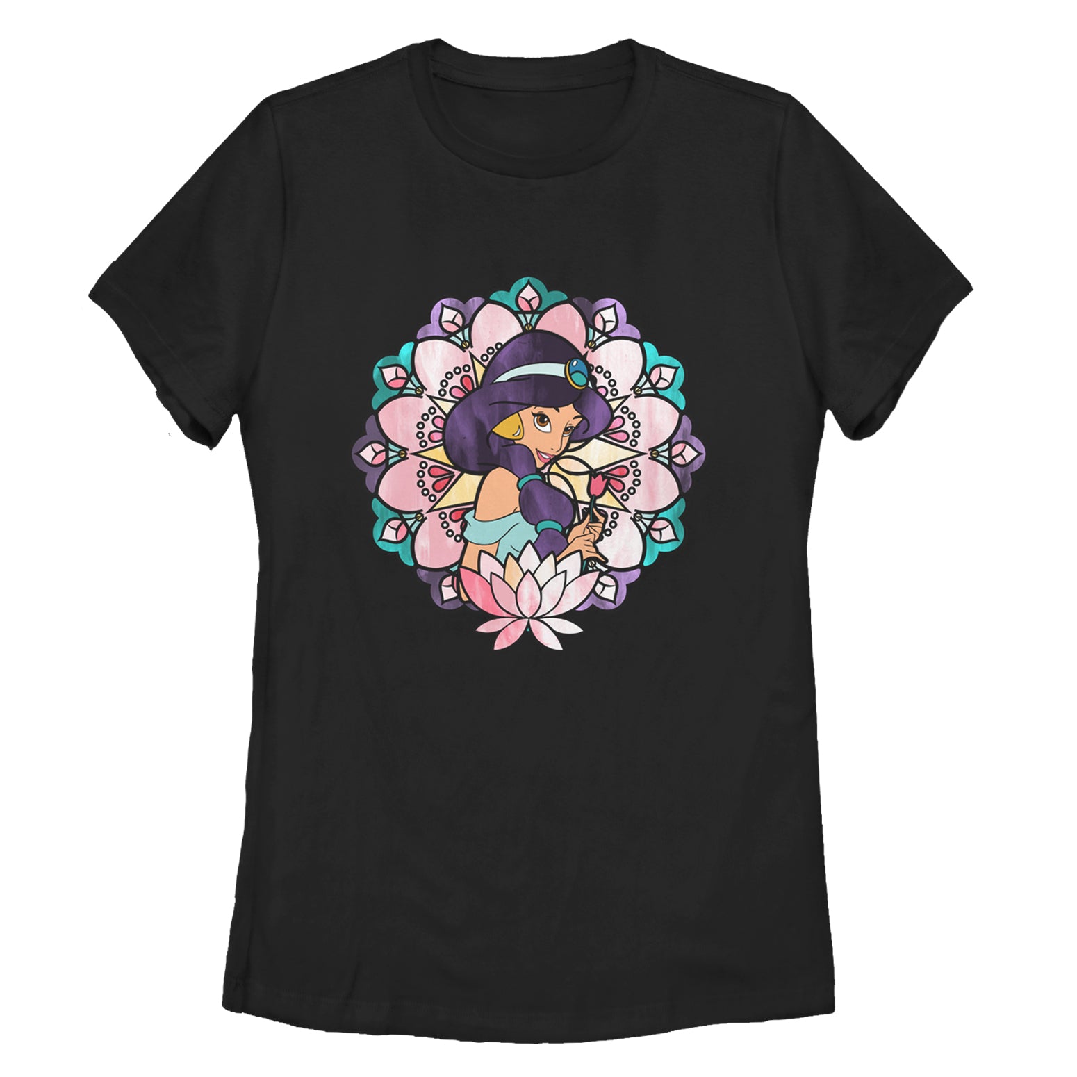 Women's Aladdin Jasmine Lotus Flower T-Shirt Women's Aladdin Jasmine Lotus Flower T-Shirt