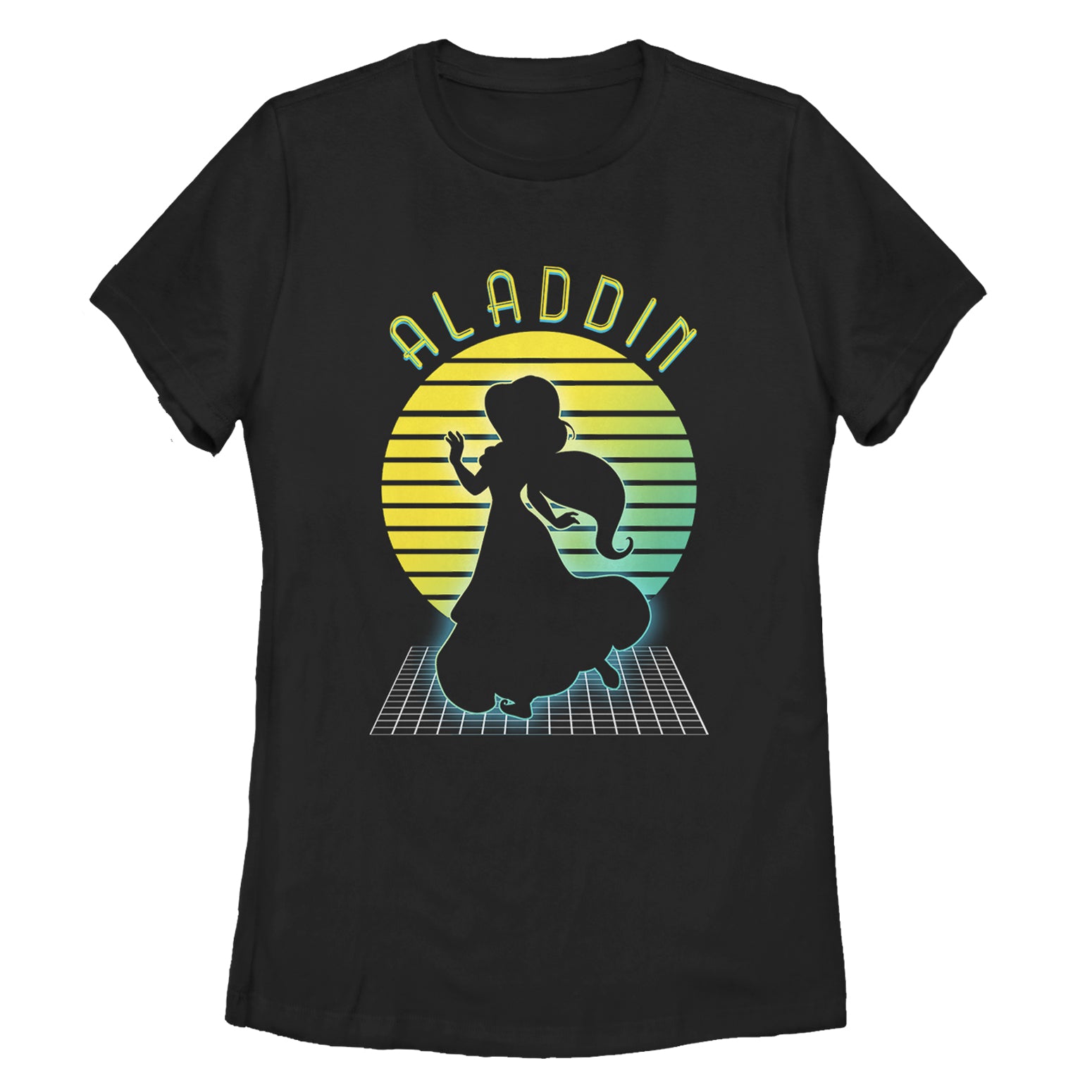 Women's Aladdin Retro Jasmine Grid T-Shirt Women's Aladdin Retro Jasmine Grid T-Shirt