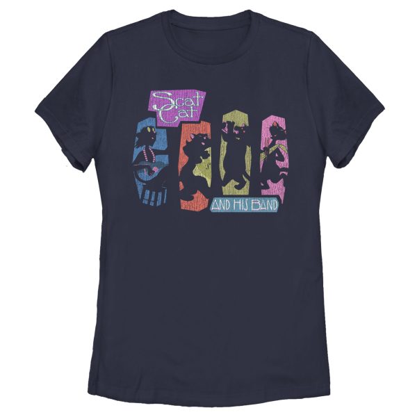Women’s Aristocats Distressed Scat Cat and His Band T-Shirt