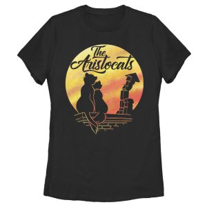 Women’s Aristocats Duchess and O’Malley Silhouette T-Shirt