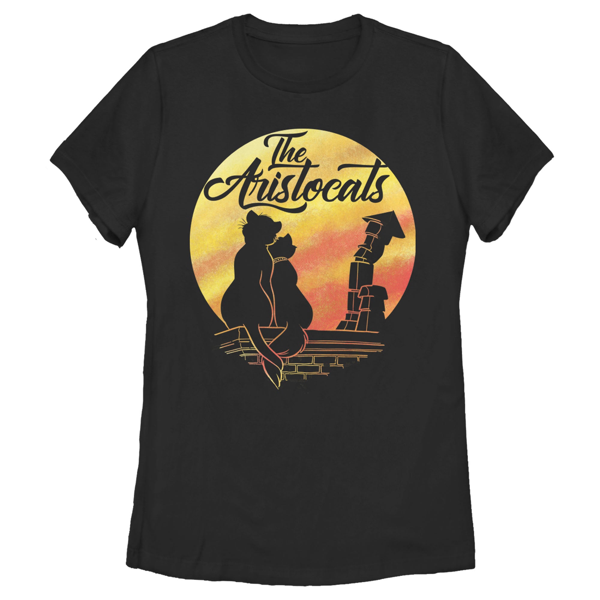 Women's Aristocats Duchess and O'Malley Silhouette T-Shirt Women's Aristocats Duchess and O'Malley Silhouette T-Shirt