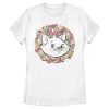 Women’s Aristocats Floral Marie White Kitten T-Shirt