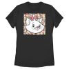 Women’s Aristocats Marie In A Bed Of Flowers Cuteness Stare T-Shirt