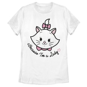Women’s Aristocats Marie Portrait I’m a Lady T-Shirt