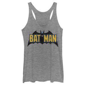 Women’s Batman Caped Crusader Logo Racerback Tank Top
