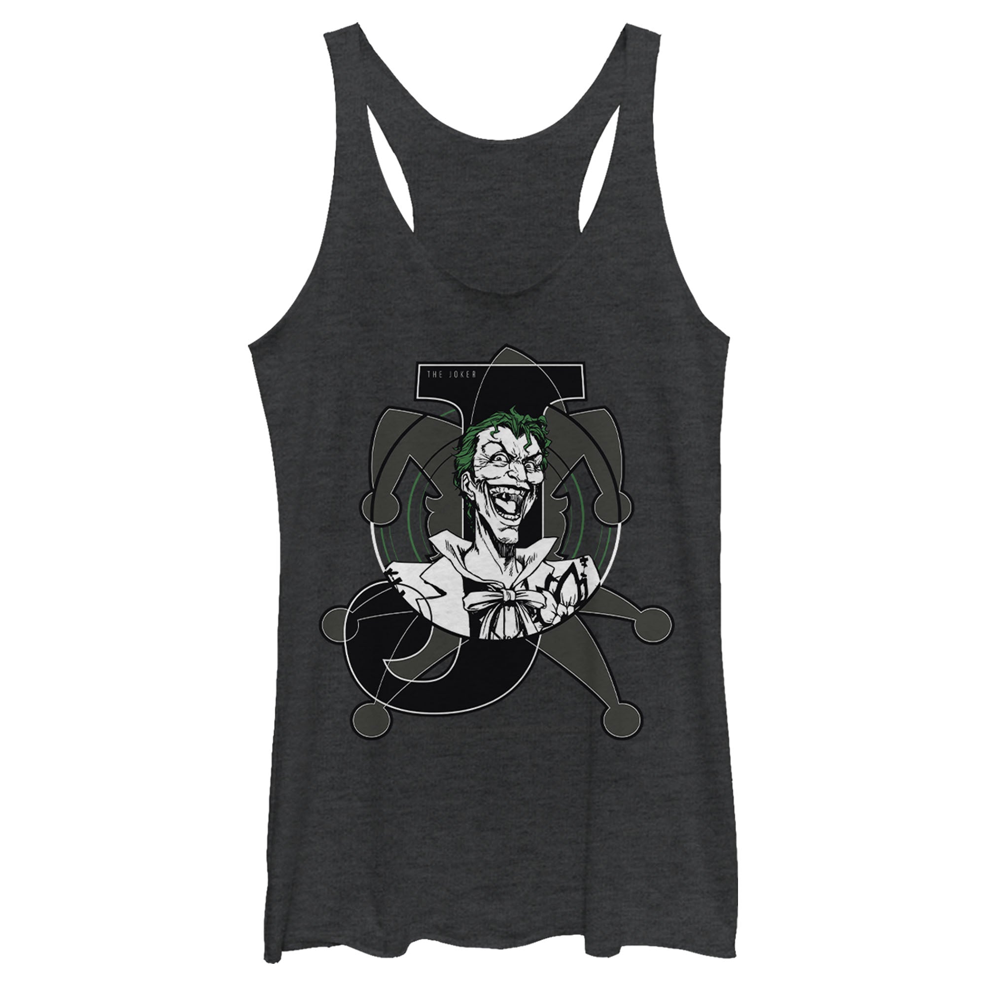 Women's Batman Joker Symbol Racerback Tank Top Women's Batman Joker Symbol Racerback Tank Top