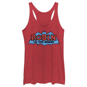 Women’s Batman Logo Boy Wonder Robin Racerback Tank Top