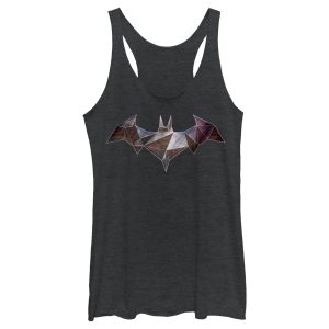 Women’s Batman Logo Geometric Wing Racerback Tank Top
