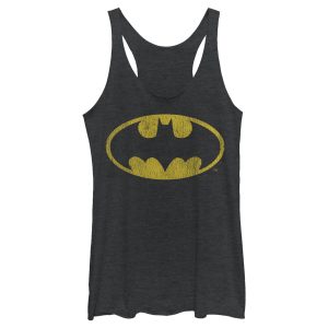 Women’s Batman Logo Retro Caped Crusader Racerback Tank Top
