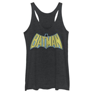 Women’s Batman Vintage Hero Logo Racerback Tank Top