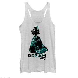 Women’s Beauty and the Beast Belle Dream Big Floral Print Racerback Tank Top