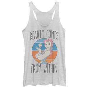 Women’s Beauty and the Beast Chip and Belle Racerback Tank Top