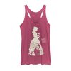 Women’s Beauty and the Beast Dress Silhouette Racerback Tank Top