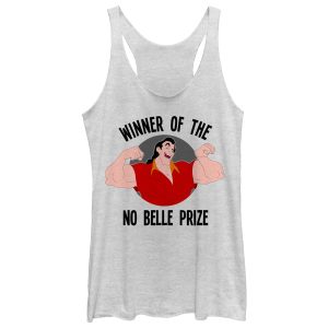 Women’s Beauty and the Beast Gaston No Belle Prize Racerback Tank Top