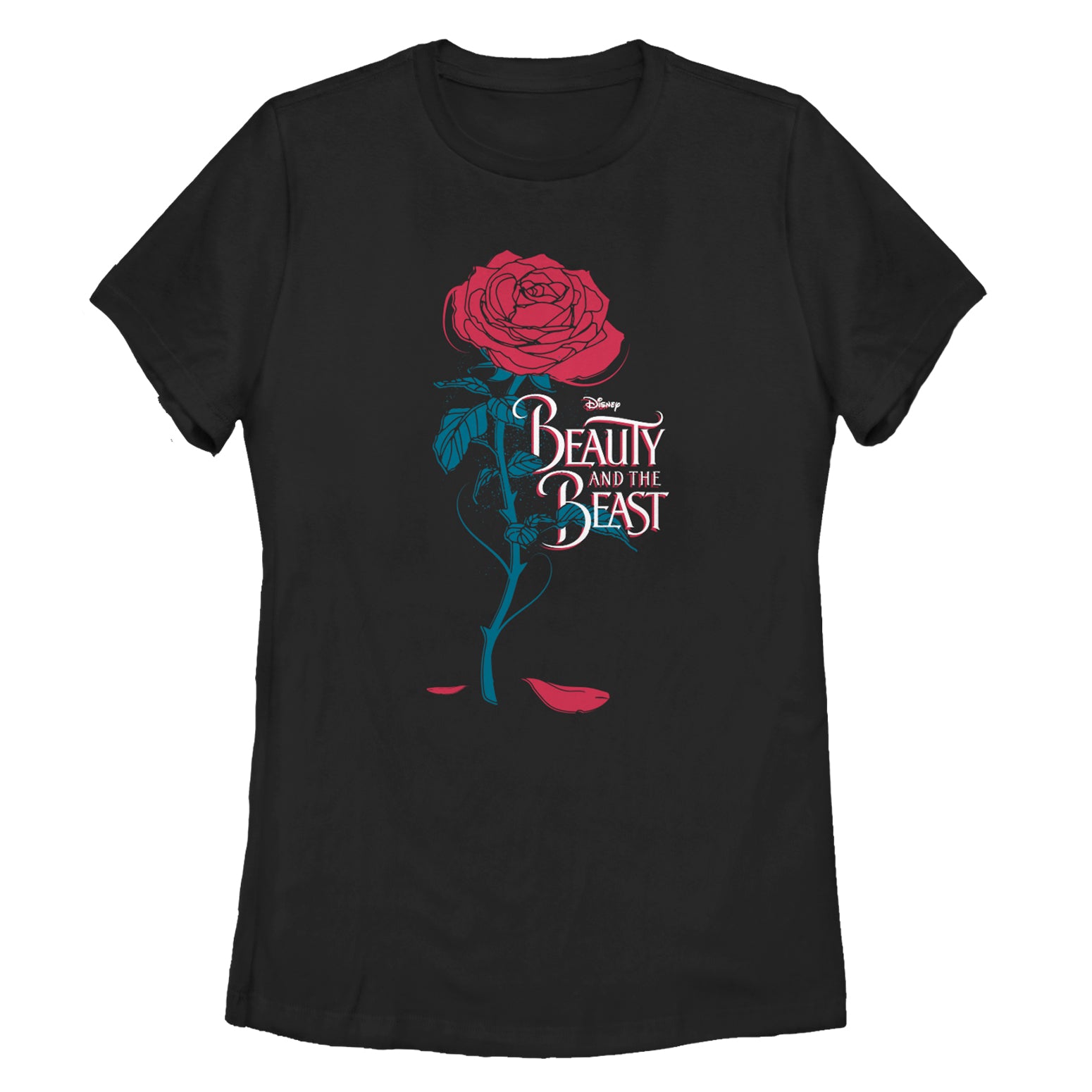 Women's Beauty and the Beast Rose Petal Logo T-Shirt Women's Beauty and the Beast Rose Petal Logo T-Shirt