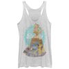 Women’s Beauty and the Beast Silhouette Racerback Tank Top