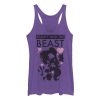 Women’s Beauty and the Beast Symbols Racerback Tank Top